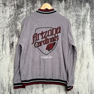 The Wild Collective Arizona Cardinals Football Club Fleece Snap Jacket Medium